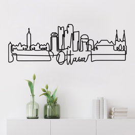 Wallity Ottowa Escultura de Pared Negra